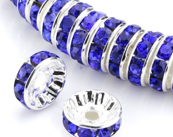 Perline Distanziatrici In Strass Di Cristallo Di Grado A Di Ferro All - Foto 13