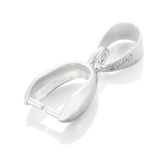 Pick 20pc/50pc Pendant Clasp Pinch Bail Clip 15mm 18mm 20mm Sterling Silver Plated/18K White Gold Earrings Bracelet Necklace Jewelry Making