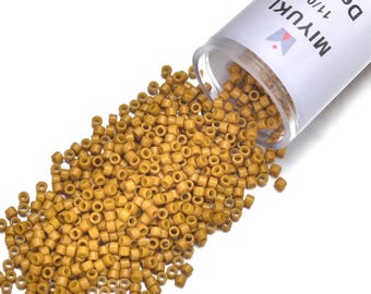 7.5 Grams Genuine Miyuki Delica 11/0 Seed Beads,  Duracoat Opaque Hawthorne DB2106,   Approx 1500 Beads/Tube for Peyote Stitch Loom Weaving