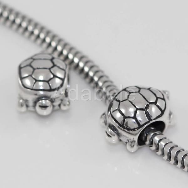 1pc Authentic 925 Sterling Silver Turtle Longevity Charm Bead Compatible with Pandora All Other Bracelet Necklace Women Girl Birthday Gift