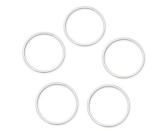 Pick 50pcs Silver Round Circle Pendant Charm Beading Hoop Connector Link Open Back Bezel Frame Earrings Necklace Jewelry Making Findings
