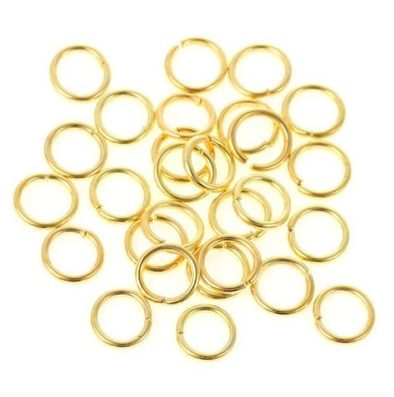 14K Gold Filled 5mm Open Jump Rings 22 Gauge 50pc