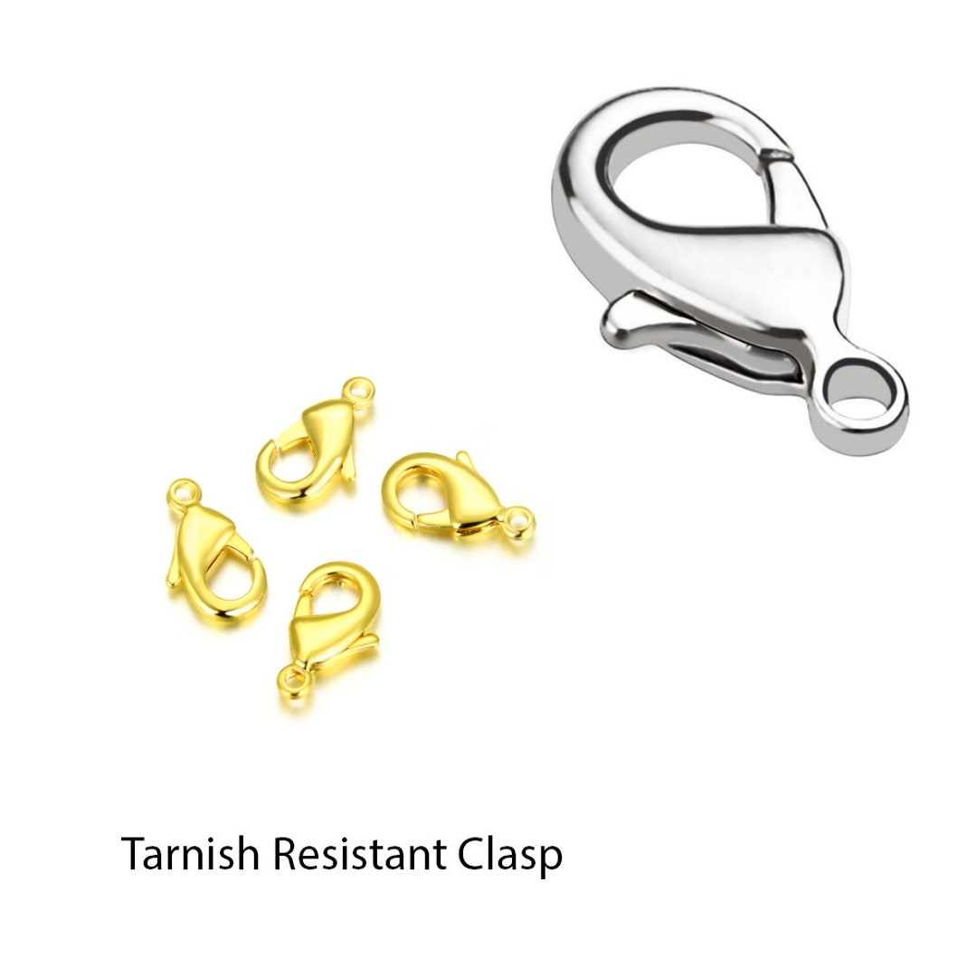50Pcs 24K Gold Plated Lobster Claw Clasps Jewelry Clasps Connectors for DIY  Bracelet Necklace Jewelry Making 0.47 inch(12mm)