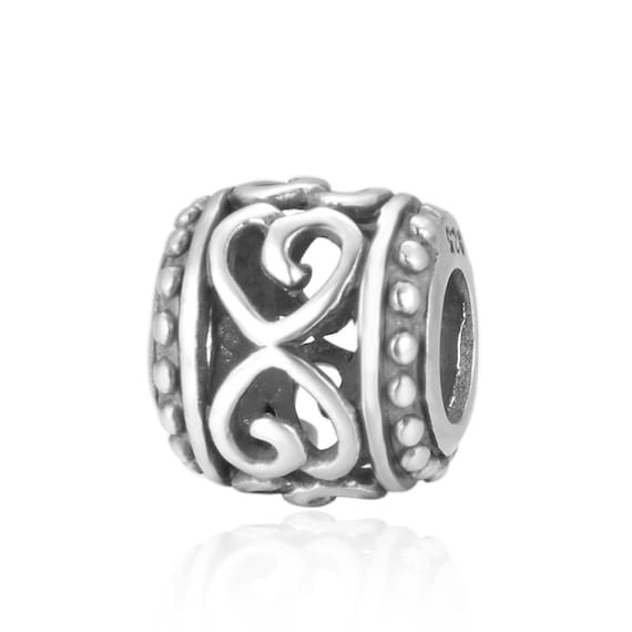 Dije De Plata Filigrana Con Diseño De Corazón Con Hilos - Joyería G&A