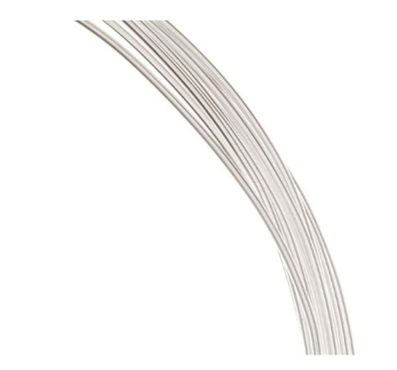 U Pick 5 Feet Real Solid 925 Sterling Silver Half Hard Round Jewelry Wire 19/20/21/22/24/26 Gauge Hyperallergic for DIY Craft Jewelry Making