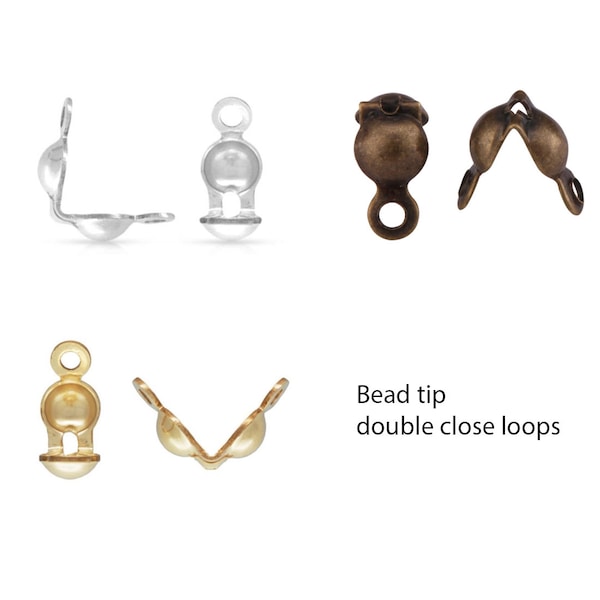 Double Bead Cap Etsy