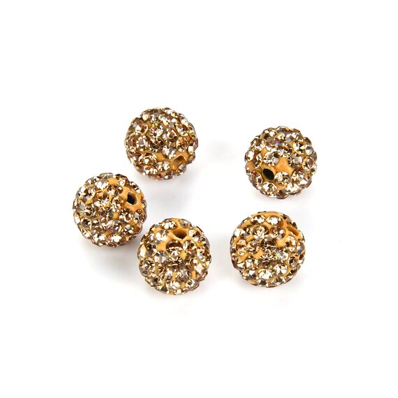 PATIKIL 50 perline con strass per la creazione di gioielli, 10