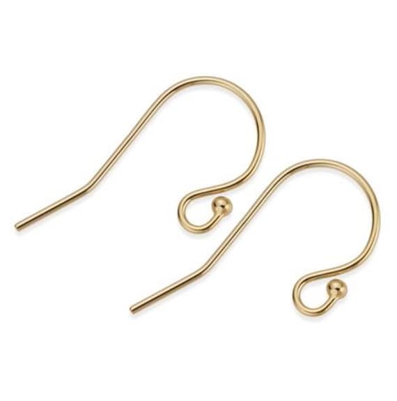 Sterling Silver Earring Hooks Real Hypoallergenic 100Pcs Ball Dot