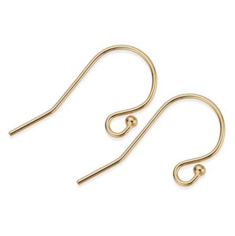 Earring Hooks / French Hook / Earwires / Dangle Earring (Gold / 20 pcs –  Iron Supersponge