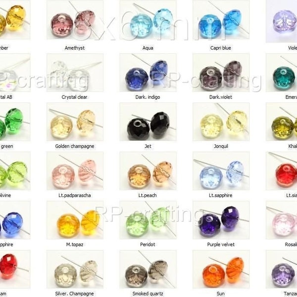 U Pick 24pc/50pc Top Quality Adabele Austrian 6x4mm Rondelle Crystal Bead Compatible with Swarovski Crystal 5040 for Jewelry Charm Making