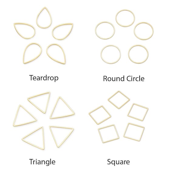 Open Bezel Bead Frame - Rounded Square Open Bezel Bead Frame - Rounded Square