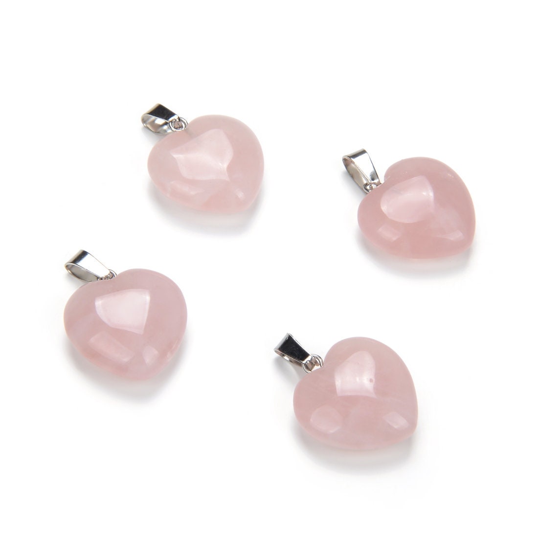Rubyca 10 Ciondoli A Fiore In Cristallo Ceco - Perle Di Strass Per Creazione Gioielli Fai Da Te - Colore Rosa Chiaro