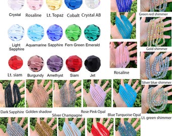 Pick 500pcs Top Quality 4mm Small Czech Round Crystal Glass Spacer Beads for Earrings Bracelet Necklace Pendant Charm Craft Jewelry Making