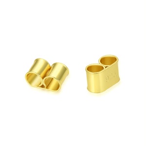 Pick 10pcs Real Gold Plated Sterling Silver Cord End Cap Endcap Binder For 1.5mm/2/2.5/3/3.5mm Leather Cord Wire Thread Craft Jewelry Making