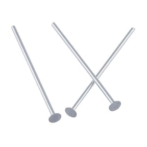 Pick 20 Stück / 50 Stück Echt 925 Sterling Silber Flachkopf Pin Headpin 18 mm 25 mm 30 mm 35 mm 38 mm für DIY Craft Schmuckherstellung (Draht 0,6 mm / 22 Gauge)