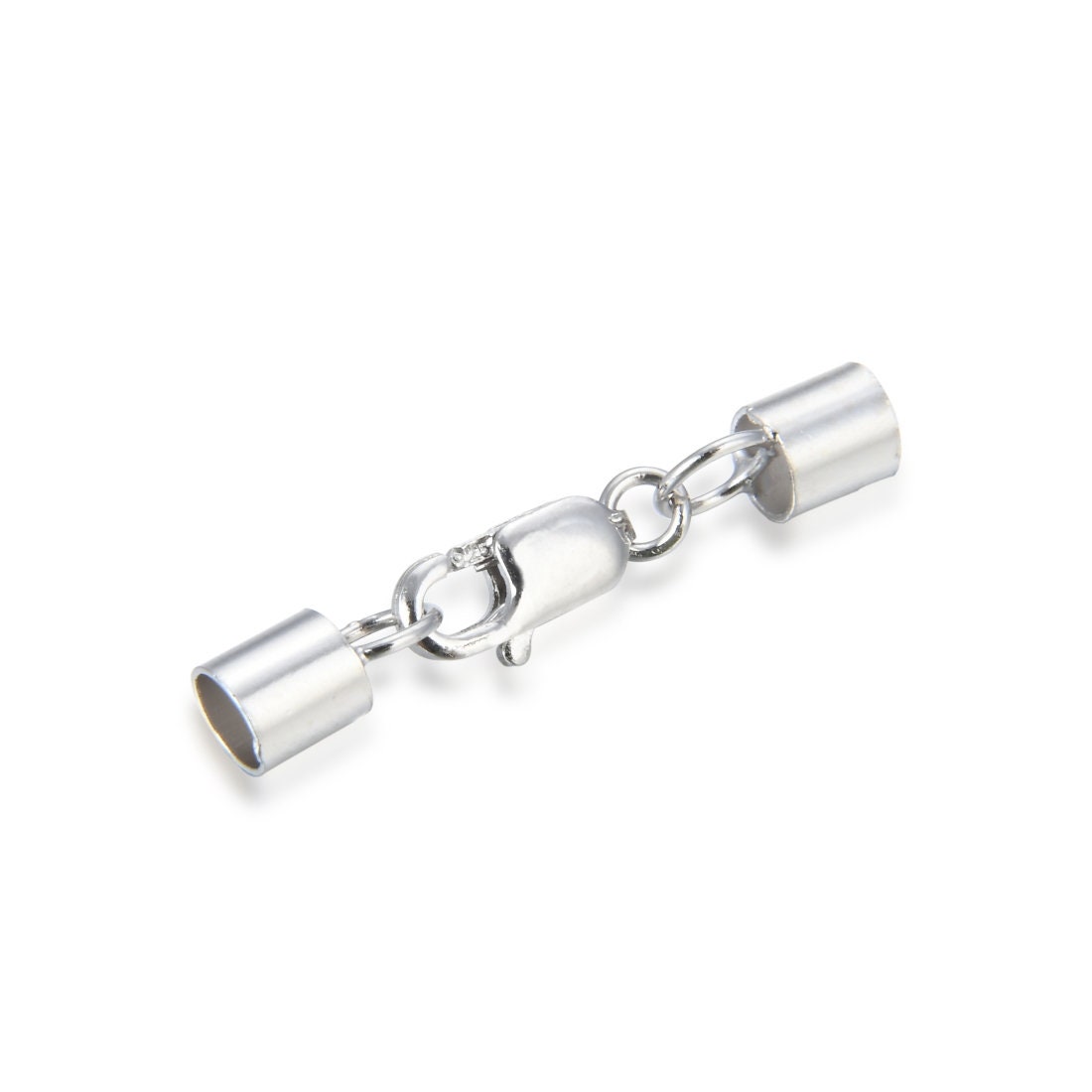 Jewelry end caps with clasp best sale