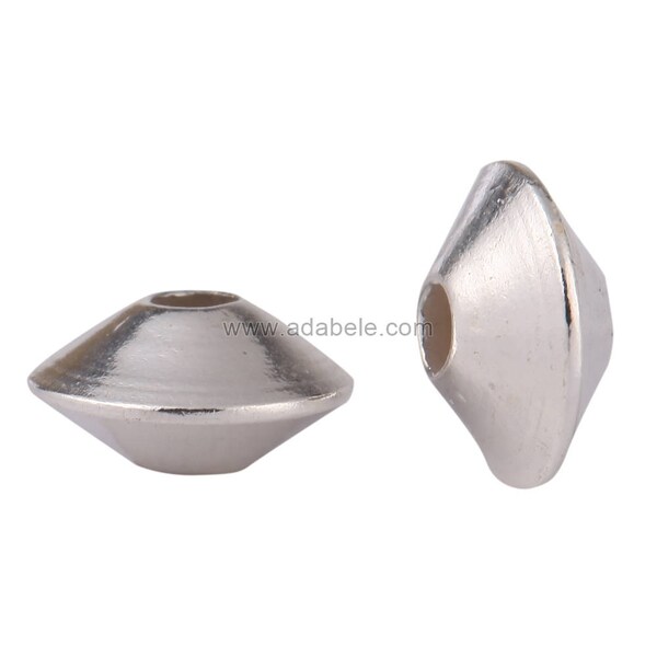 20 Sterling Silver Rondelle Saucer Spacer Beads 4mm 925 Egemmall