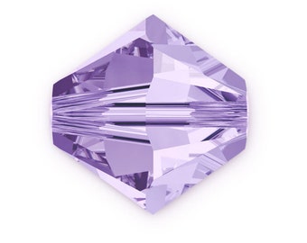 U Pick 100pc/200pc Preciosa 3mm 4mm 6mm Violet Bicone Crystal Beads Compatible with Swarovski Crystals 5301/5328 for Jewelry Charm Making
