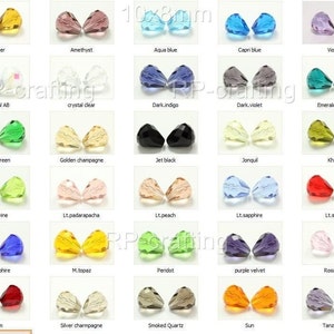 Pick 24 Stück / 50 Stück Top-Qualität Adabele Österreichische 12 x 10 mm facettierte Teardrop Kristallperle Kompatibel mit Swarovski-Kristall für die Handwerksschmuckherstellung