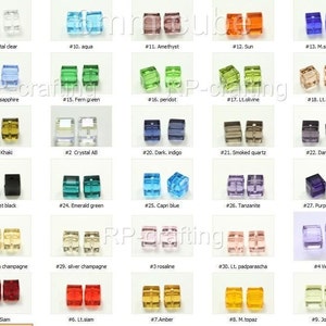 U Pick 24pc/50pc Top Quality Adabele Austrian 6mm Cube Crystal Beads Compatible with Swarovski Crystal 5601 for Jewelry Charm Making Supply