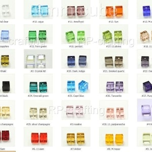 Pick 24pc/50pc Top Quality Adabele Austrian 4mm Small Faceted Cube Crystal Beads Compatible with Swarovski Crystals for Craft Jewelry Making