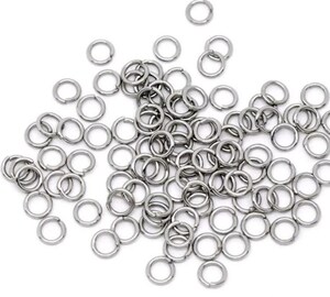 Anneaux De Jonction En Acier Inoxydable - 8mm, Calibre 21 - Lot De 500 - Dorés - Pour Bijoux DIY