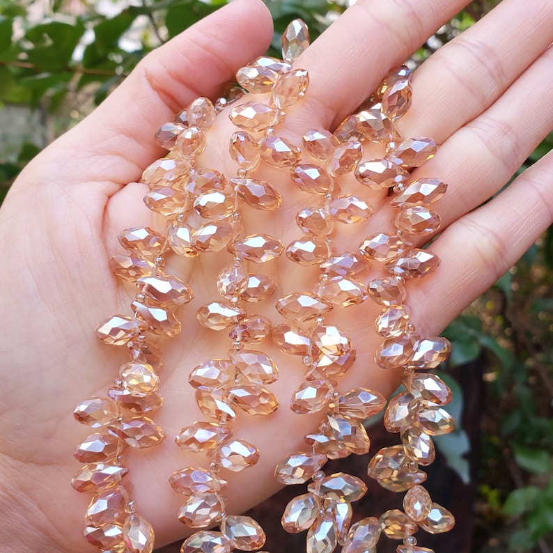 U Pick Top Quality Czech Top Drilled 12mm Teardrop Pear Briolette Crystal Faceted Loose Pendant Beads for Jewelry Craft Charm Making CCT2