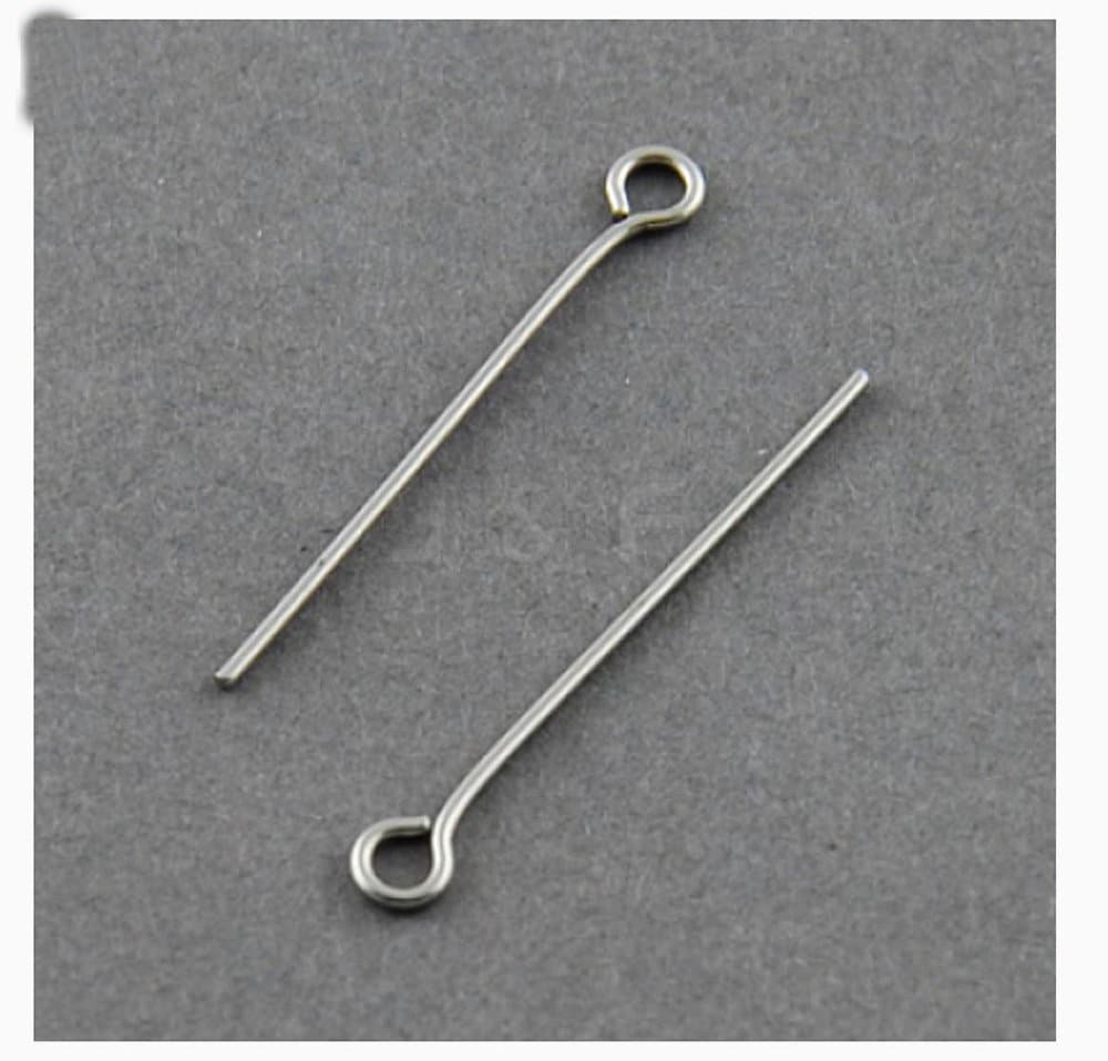 Pick 200/500pcs 304 Grade Surgical Stainless Steel Eye Pin Eyepin Ball ...