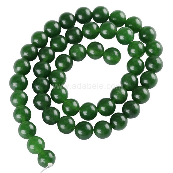 6mm Green Jade Beads for Jewelry Making, Natural Stone Beads, Green Beads,  Jade Jewelry for Necklace 