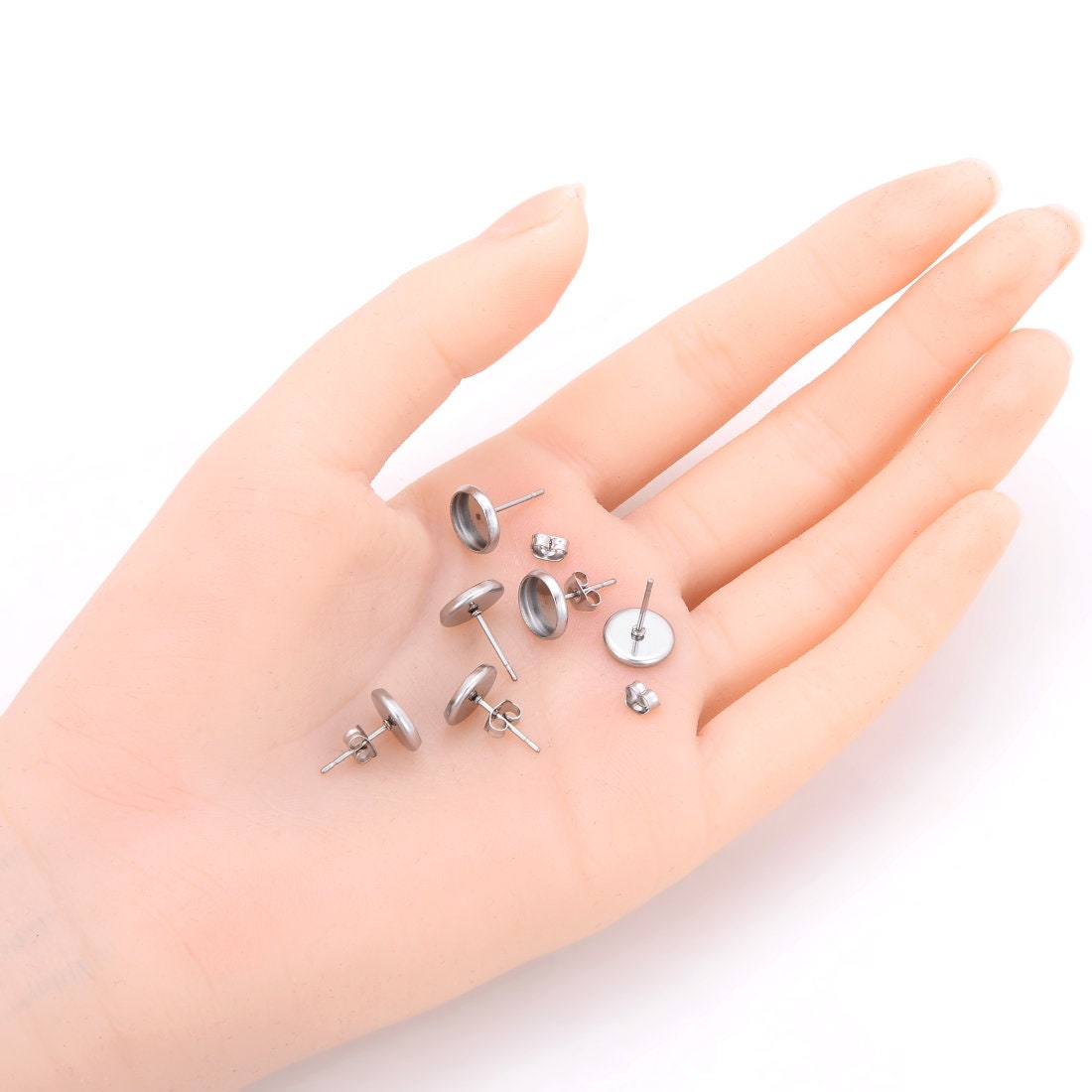 Supporti Per Orecchini A T In Metallo (3 Pezzi) - Il Mercante Di Sogni - Foto 4