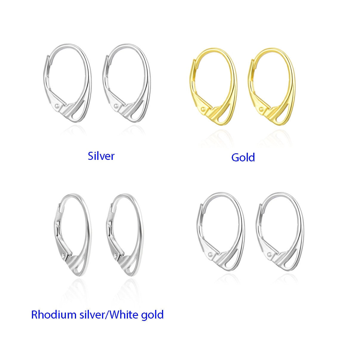 Ganci Per Orecchini In Argento 925 Mm. 15 X 2 - Perles & Co - Foto 2