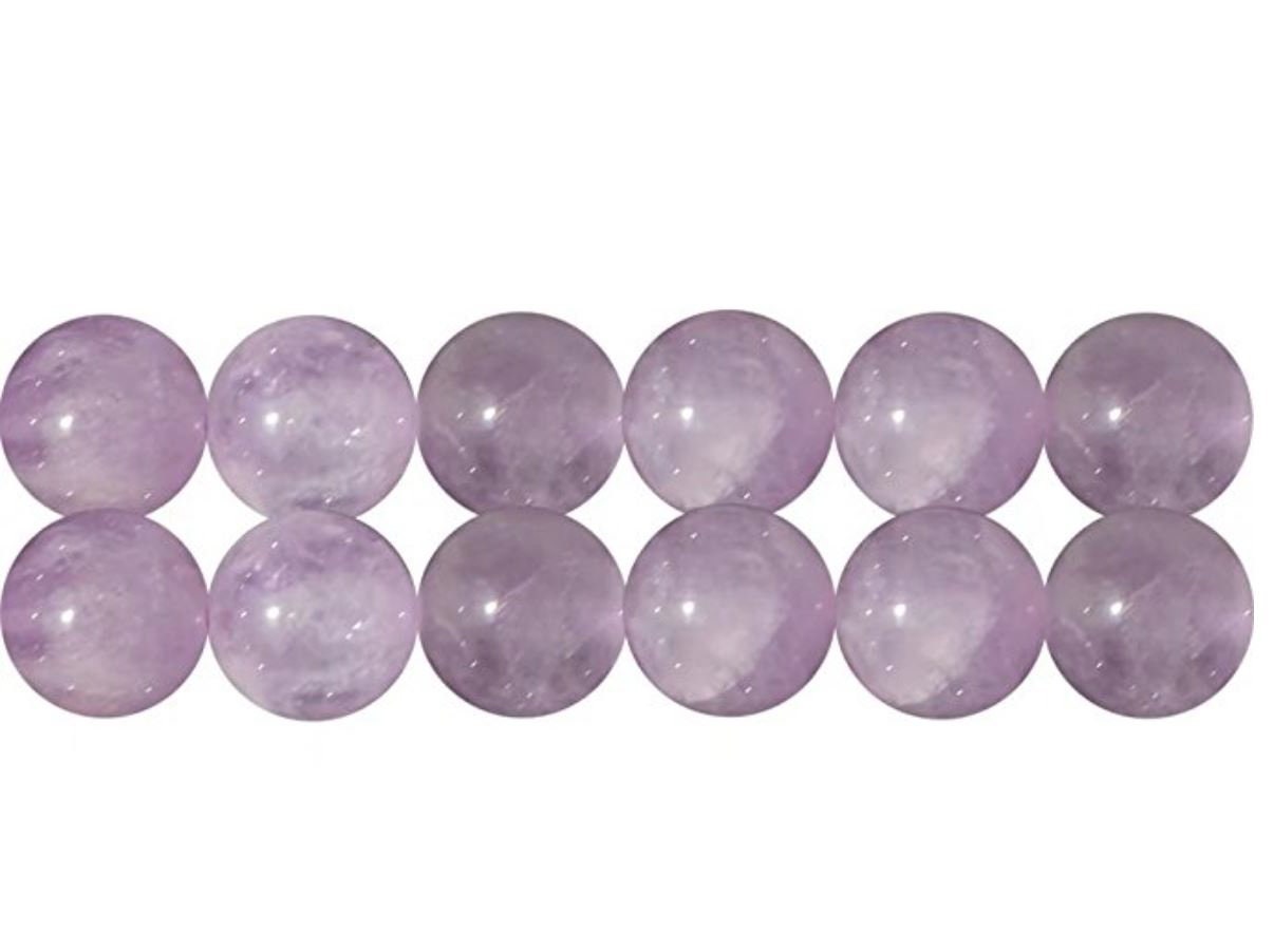 Spritewelry 30 ~ 45 pezzi/filo di giada naturale lavanda perline 8-15 mm pietre preziose curative ovali perline sfuse per la creazione di gioielli e braccialetti fai da te foro: 1 mm