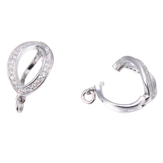 Double Opening Lobster clasp-925 Sterling Silver Necklace Clip  Shortener Charm Clasp with Closed Jump Rings for Necklaces Bracelet Or  Jewelry Making, Made in Italy.