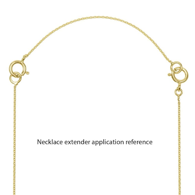 Pick 1pc Real 925 Sterling Silver Chain Extender Thin Dainty 2 3 4 5 6" Hypoallergenic Chain Extension for Necklace Anklet Bracelet Jewelry image 7