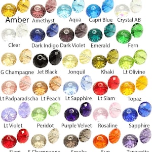 Pick 24pc/50pcS Top Quality Adabele Austrian 6x4mm Faceted Rondelle Crystal Bead Compatible with Swarovski 5040 for DIY Craft Jewelry Making