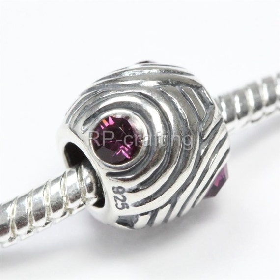 February Birthday Charm Purple Cubic Zirconia Sterling Silver February Birthday Charm Purple Cubic Zirconia Sterling Silver