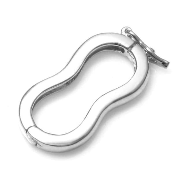 Auswahl 1Stk Authentische Sterling Silber Infinity Halskette Verkürzener Verbinder 9mm 10 12 13 14mm Perle Edelstein Perlen Schmuckherstellung