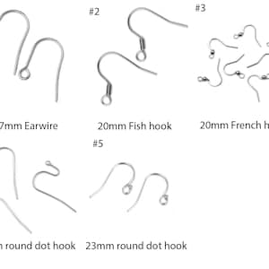 50pc or 100pcs 316 Grade Surgical Stainless Steel Hypoallergenic Earring Hooks Fish French Ball End Ear Wire for DIY Earrings Jewelry Making