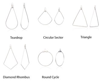 Pick 20pcs/50pcs 304 Grade Surgical Stainless Steel Hypoallergenic Large Beading Hoop Connector for Earrings Gemstone Pearl Jewelry Making