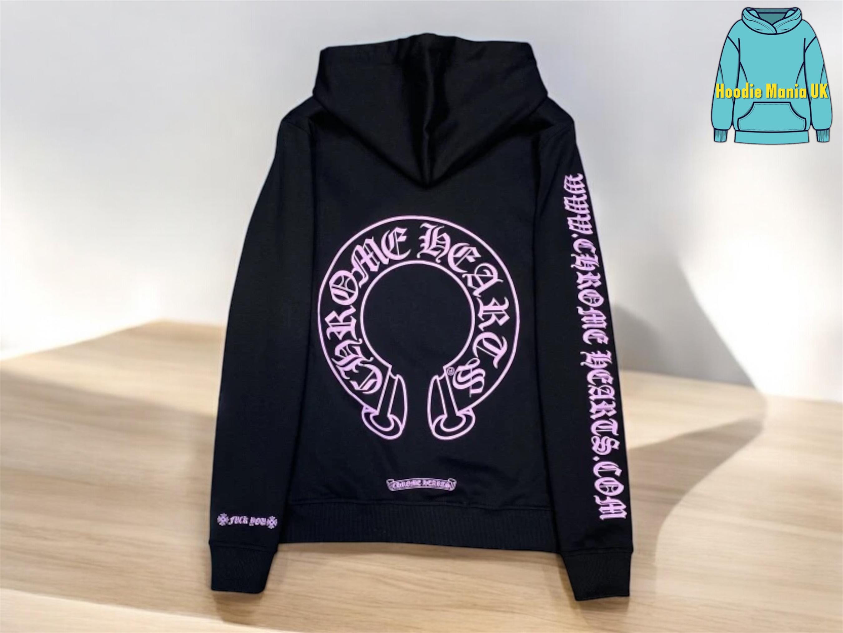 在庫少◆送料込【Chrome Hearts】purple グリッター ロゴ hoodie Chrome Hearts WWW.CHROMEHEARTS.COM Hoodie Purple Glitter