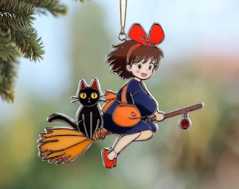 Kikis Lieferservice Suncatcher, Ghibli inspiriert Acryl Ornament