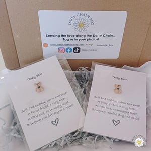Teddy Bear Pocket Hug – Mini Hug Token, Thinking of You Keepsake, Comfort Gift, Hug in the Post, Small Gift for Friend, Letterbox Hug