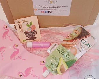 Mini Pink Gift Box – Self-Care Pamper Set – Birthday, Thank You, Thinking of You, Relaxation Gift (Free UK Delivery!)