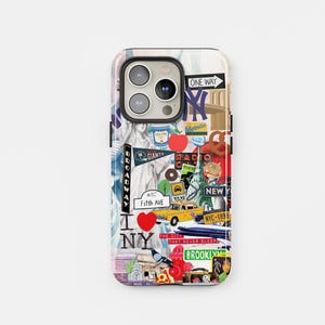 NYC Collage Aesthetic Phone Case | Unique NYC Elements for iPhone & Samsung | Perfect Gift for City Lovers