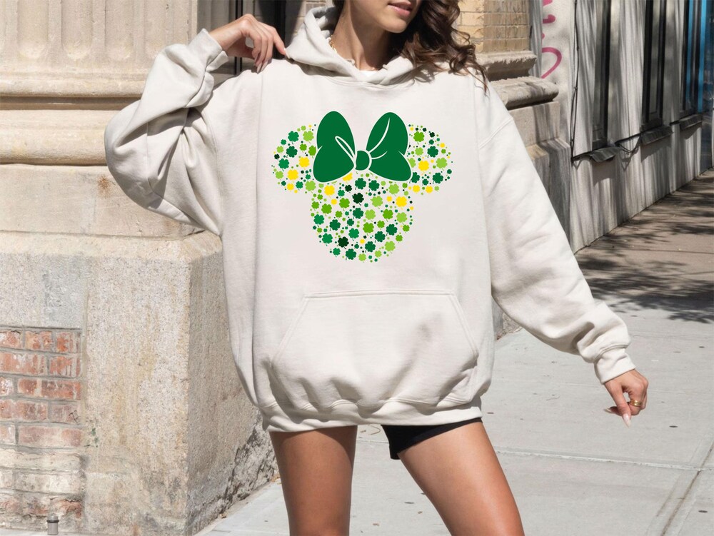 Minnie St. Patrick'S Day Sweatshirt, Disney Hoodie, Kids Patrick'S Day Sweater, Disney Toddler Shirt, Patrick'S Day Sweatshirt,Ana1348 Moderndaydecors