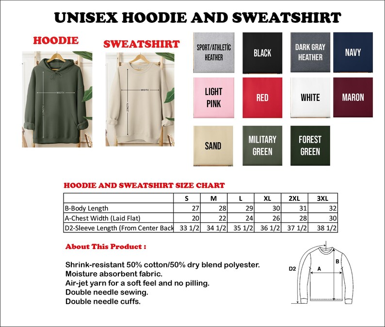 the hoodie hoodie hoodie and sweatshirt sizes chart