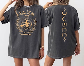 Comfort Colors Salem They Missed One T-shirt,Halloween Shirt,Witch Tee, Salem Witch Shirt, Salem 1692 Shirt,Salem Witch Trials,ana2017
