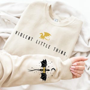 Violent Little Thing Sweatshirt,Fantasy Dragon  Rider Hoodie,Riders Quadrant,Fly or Die, Riorson Hoodie,Violence Sweat,Dragon,ana1166