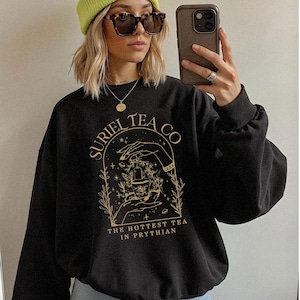Suriel Tea Co Sweatshirt,A Court Of Thorns and Roses,SJM Merch,Bookish Sweatshirt,ACOTAR Suriel Tea Hoodie,Velaris Hoodie,ana2046