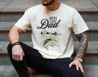 Comfort Colors Reel Cool Dad Fishing Tshirt,Fishing Gift for Dad,Fishing Dad Funny Tshirt, Father's Day Gift, Fishing Dad Tshirt,ana1859